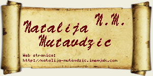 Natalija Mutavdžić vizit kartica